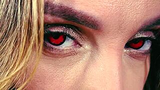 halloween temptation builds as hot cum fills her pussy then overflows her ass