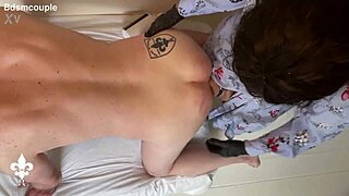 cfnm femdom locks old slave in cage for anal toy gaping humiliation fingering session