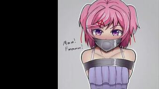 😈 tied up tight in hentai bondage, she squirms begging for more anime bdsm fun