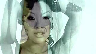 stunning asa akira fingers her dripping wet pussy