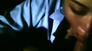 yo late night rooftop blowjob almost got us busted interracial style