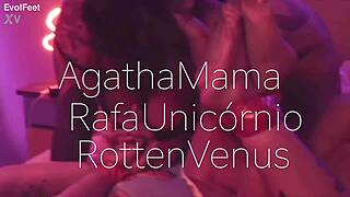 imagine these bound girls turning foot fetish into total domination chaos