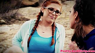 Redhead milf's tight ass stretched wide in steamy ffm threesome action