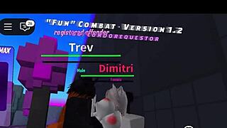 Roblox Slut Fights Then Fucks Monster BBC Squirting Cum