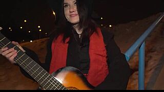 melany mendes street artist picked up for big tits fun