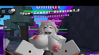 Roblox Slut Fights Then Fucks Monster BBC Squirting Cum