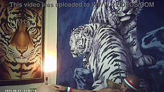 backstage asian babe meets italian pound machine and sucks his huge dick 😘🍆