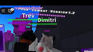 Roblox Slut Fights Then Fucks Monster BBC Squirting Cum