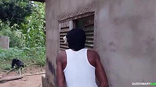 Horny Black Neighbor Spies My Wet Pussy Lips on Bed Begs for Monster Cock Fuck