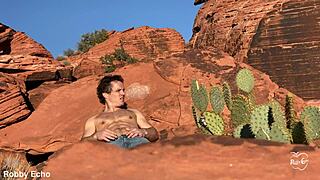 Outdoor anal play teases hidden desires