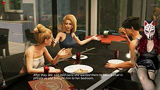 Young Stud Rips Fishnets on Big Tits Milf Mommy in Law in See Through Game Ep 35