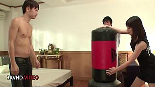 Asian milf nao mizuki dives into hardcore threesome with sensual blowjobs