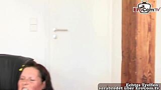 German Chubby Milf Picked Up Street for Cash Outdoor Fuck Casting