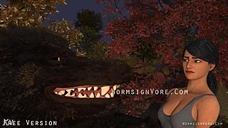 damn, werewolf devours barefoot waitress feet