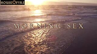 indica flower wakes for slow cowgirl riding passionate morning orgasm