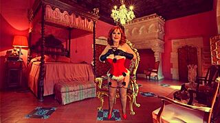 Granny Carmen's Christmas in July Stick and Dick Orgasms Explode