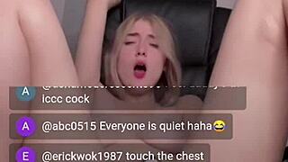 russian beauty's ahegao webcam tit tease live