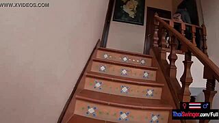 Amateur teen couple fucks wildly in Thailand mountains doggystyle hardcore!