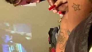 Horny BBW Brunette Gaknasty Sucks Monster Big Black Cock