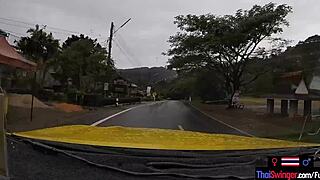 Amateur teen couple fucks wildly in Thailand mountains doggystyle hardcore!