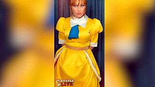 Stunning Redhead Penny Pax Gapes Pussy with Dildo Roleplay