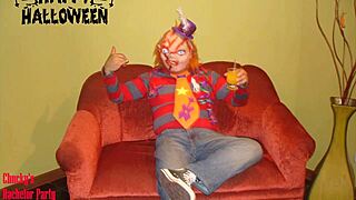 halloween party turns wild with peruvian amateurs in crazy costumes compilation