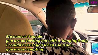 Sexy Street Ebony Bent Over for Big Black Cock Creampie Pounding