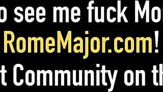 Rome Major Explodes Cum on Mellanie Monroe Phat Blonde Ass