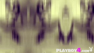 big tits milf poses in black lingerie revealing natural curves