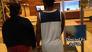 we got busted... but kept fucking that fat ass in the hotel cafeteria