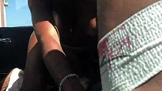 hazel grace deepthroats big black monster cock pov in car dirty talk sucking tits