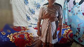 Ex-girlfriend's big ass shakes in sexy dress during boyfriend's doggystyle pounding big tits bounce