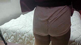 Arab wife begs ebony bull to fuck her homemade wet pussy hard