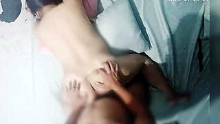 pinay gets bent over doggystyle by bayaw's big pussy pounding missionary blowjob leading to creampie orgasm in amateur asian sex.