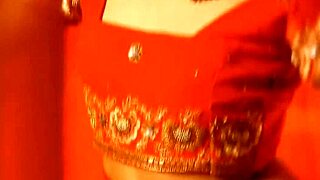 In ancient Indian temples, a brunette couple uncovers sacred sensuality's intimate secrets together