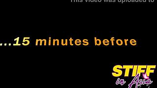 sexy thai petite rides stiff interracial cock to facial finish