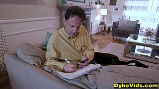 teen step sisters lesbian sex behind stepdad