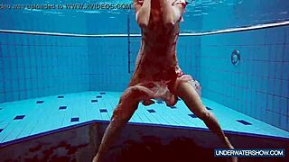Martina Hot Croatian Redhead Nudist Beach Pool Shower Show
