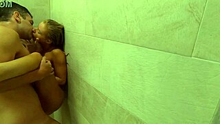 Spying Friends Blonde Milf Wife Shower Big Tits Invites Creampie Fuck