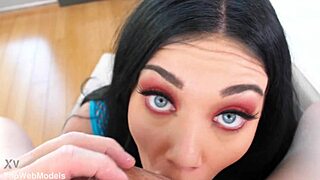 Megan maiden takes big cock pov deepthroat facefuck then swallows cum 😍💦