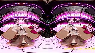 vr180 mmd ayame dances seductively in 3d hentai sex