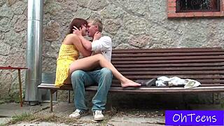 dana n garik dorm fuck first time roommate girlfriend outdoor fun