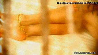 In ancient Indian temples, a brunette couple uncovers sacred sensuality's intimate secrets together