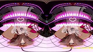 vr180 mmd ayame dances seductively in 3d hentai sex