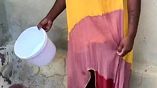 Farm boy loses virginity pounding ebony hooker pussy outdoors first time