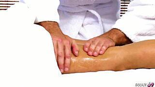 small titted teen taylor russo's narrow ass seduced for rough massage fuck