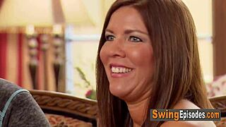 Swinger pool party turns casual orgy with oral and group fucking in red room