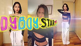 Skinny tranny ladyboy star begs for interracial cum in her mouth during intense POV blowjob and assfucking.