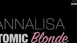 BLONDE SLUT BENT OVER FOR ROUGH FUCK AFTER LAP DANCE CLUB TEASE