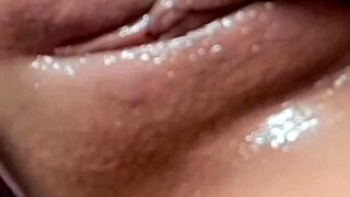 damn this naughty girl's juicy ass and wet pussy look so tempting while she masturbates furiously